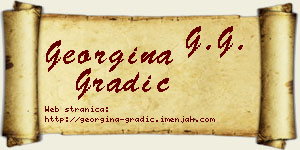 Georgina Gradić vizit kartica